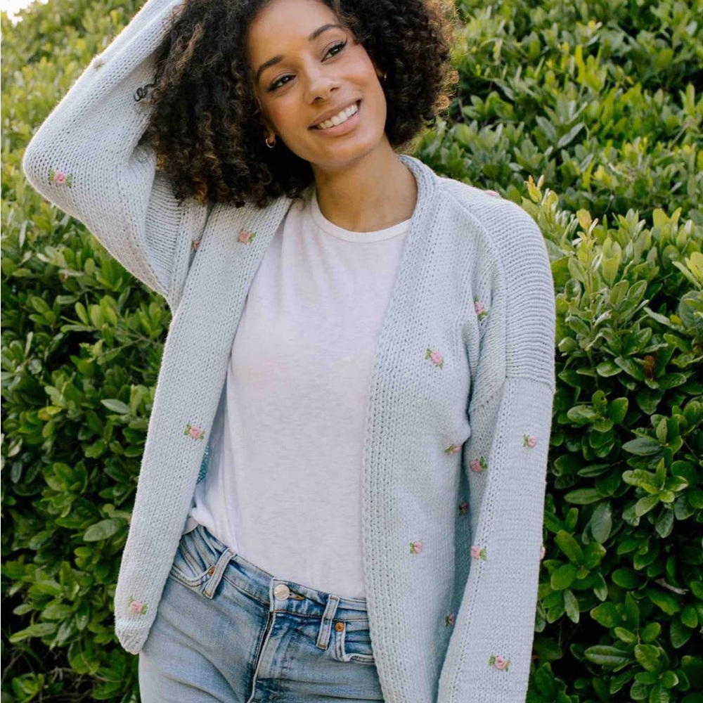 Fanm Mon Floral knit Cardigan